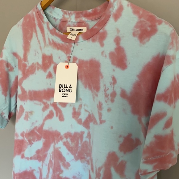 NWT Billabong Hello Tee Multi Shirt Tie Dye Size 6 - Picture 5 of 9